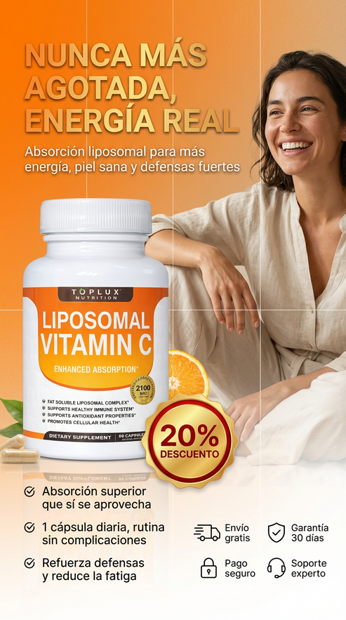 Liposomal Vitamina C toplux 90 caps - TRATAMIENTO PARA 3 MESES