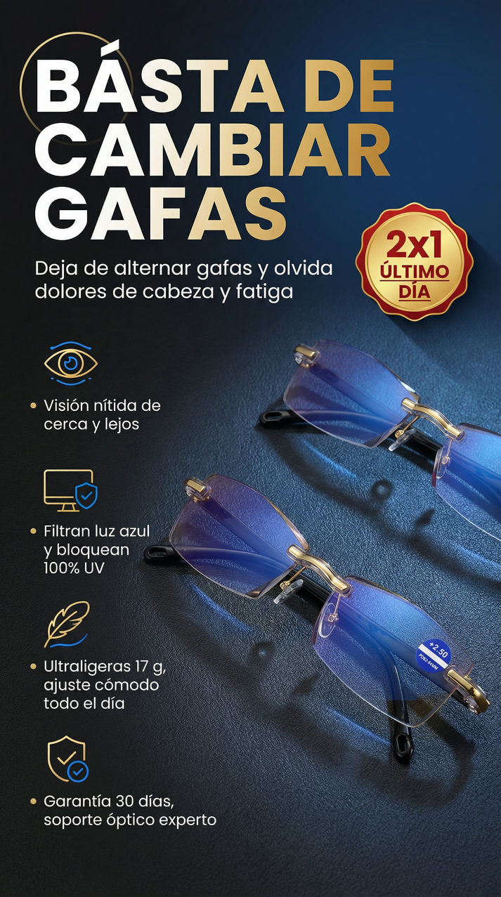 LENTES MULTIFOCALES TR90 | OFERTA 2X1 + ESTUCHE